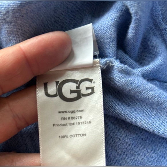 UGG Women's Soft Blue Open Cardigan - Picture 6 of 7